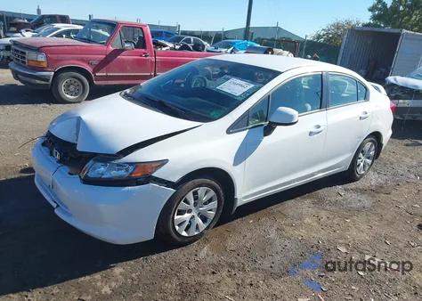 2012 Honda Civic Lx из США, поврежденный, VIN 2HGFB2F52CH562938